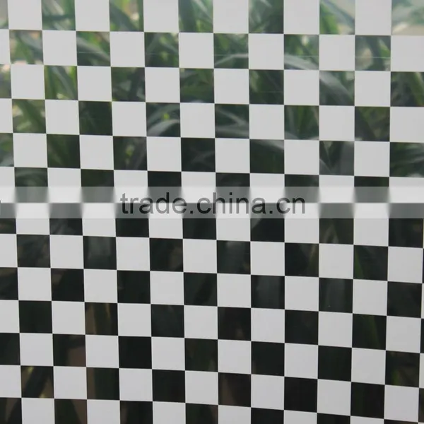 Square Design Window Decorative Self Adhesive Glass Decorative Window Film photo-4