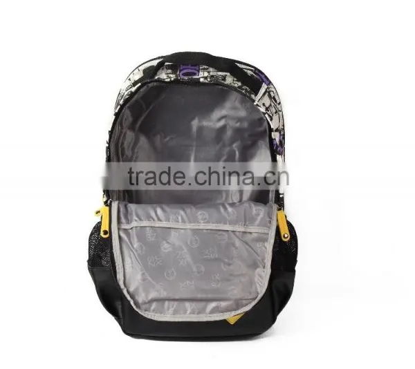 2015 New Printed Canvas School Backpack Leisure Bag Hiking Sports Backpack photo-2