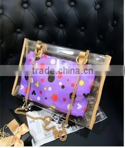 Wholesale Lightweight Cheap Pvc Handbag With Chain photo-4