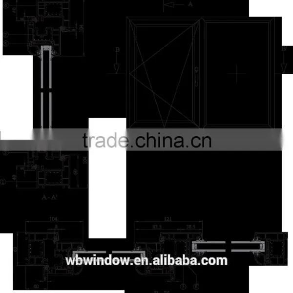 Pvc Single Tilt and Turn Window With Clear Glass photo-5