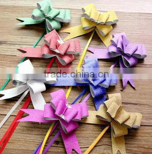 Pre-made Satin Ribbon Pull Bows for Wedding Decoration photo-5