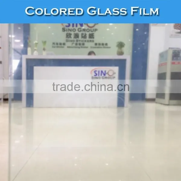 T112 Orange Waterproof Self Adhesive Vinyl Decorative Window Tinted photo-5