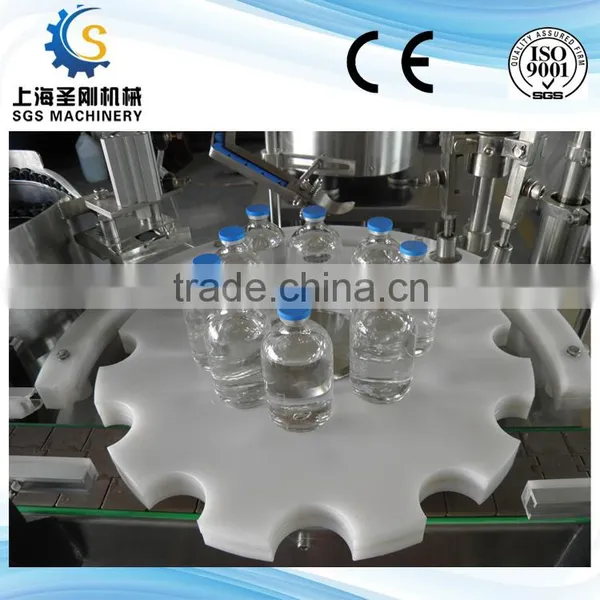 3-in-1 Fill Seal Infusion Machinery Glass Bottle Filling Manufacturing Machine
