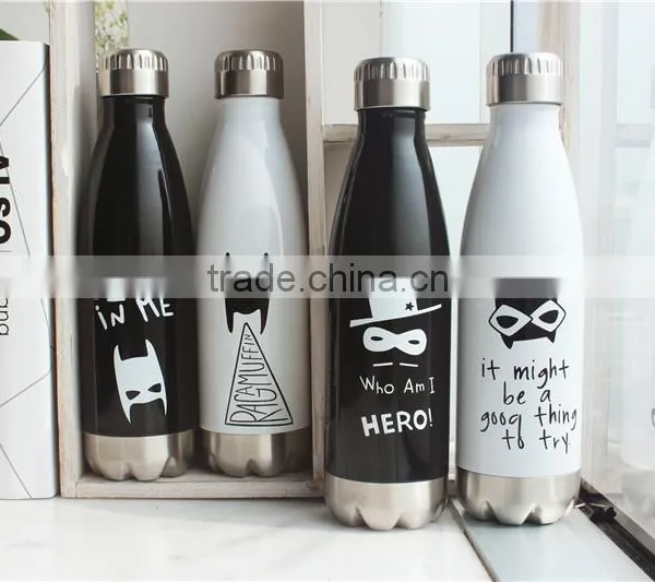 2016 Newest Cola Shaped Thermos Flask Thermos Bottle 500ML Christmas Present photo-3