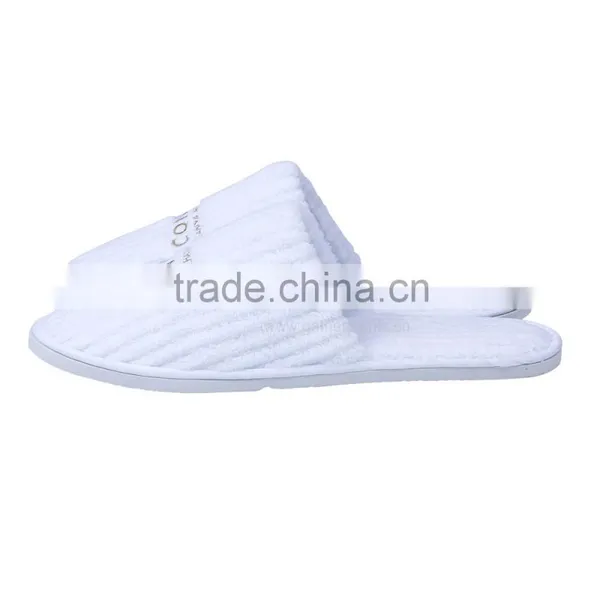 Cotton Fabric Warm Men Fancy Bedroom Custom Hotel Slippers photo-2