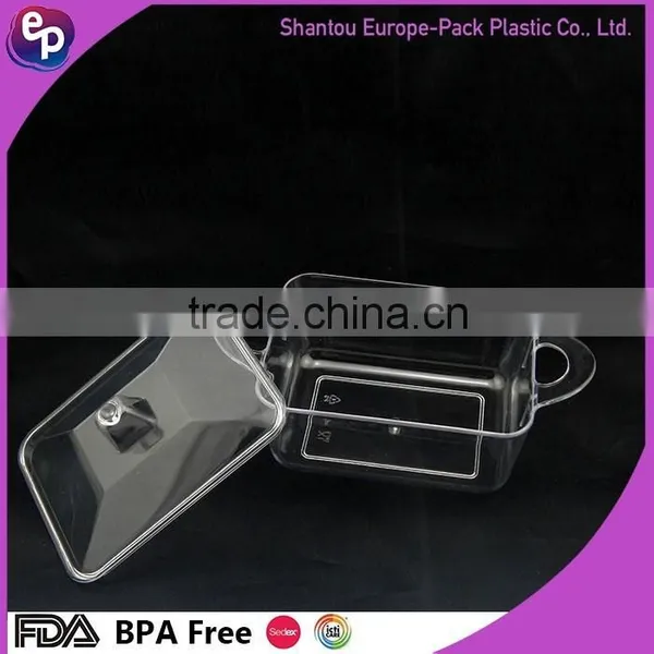Clear Safe Plastic Disposable Food Packaging Container 70ml Plstic Dish