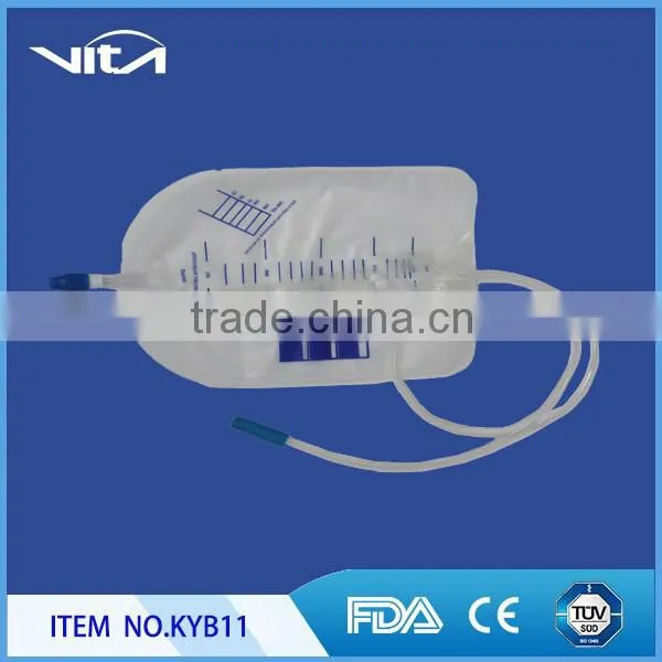 Twist Valve Economic Urine Bag With PVC Strip Hanger photo-2