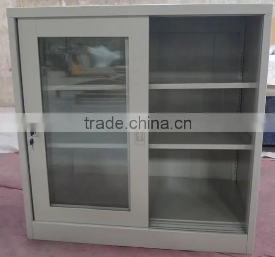 Half Height Glass Silding Door Modern TV Cabinet Cupboard for Office photo-4