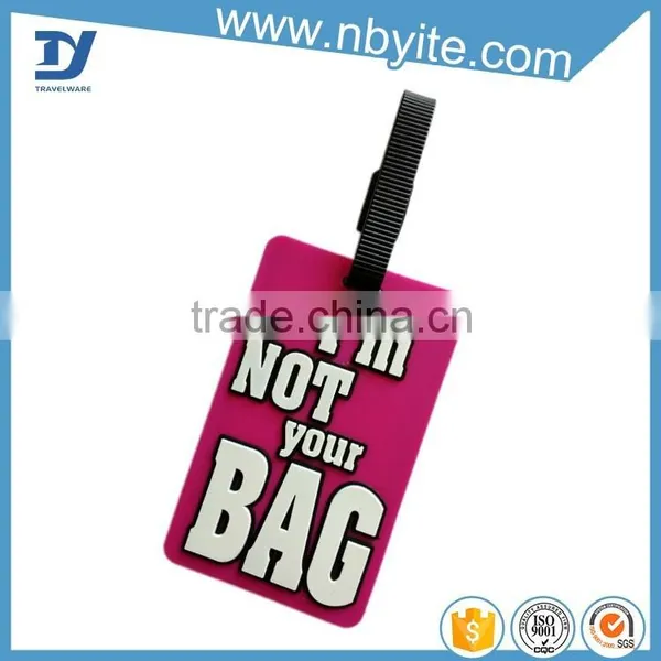 High Quality Custom Logo Pvc Luggage Tag photo-3