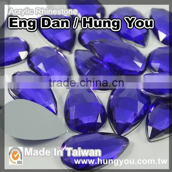Top Quality TearDrop Shaped AB Crystal Flat Back Rhinestones photo-5