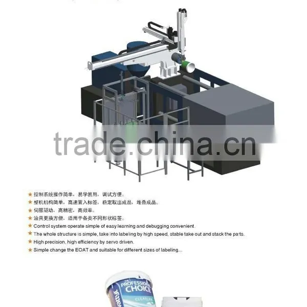 IN MOLD LABELING Take Out Robot for Large Full Injection Molding Machine LOOKING FOR SALES AGENT