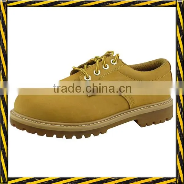 Nubuck Leather Rubber Sole Goodyear Welted Construction Safety Shoes