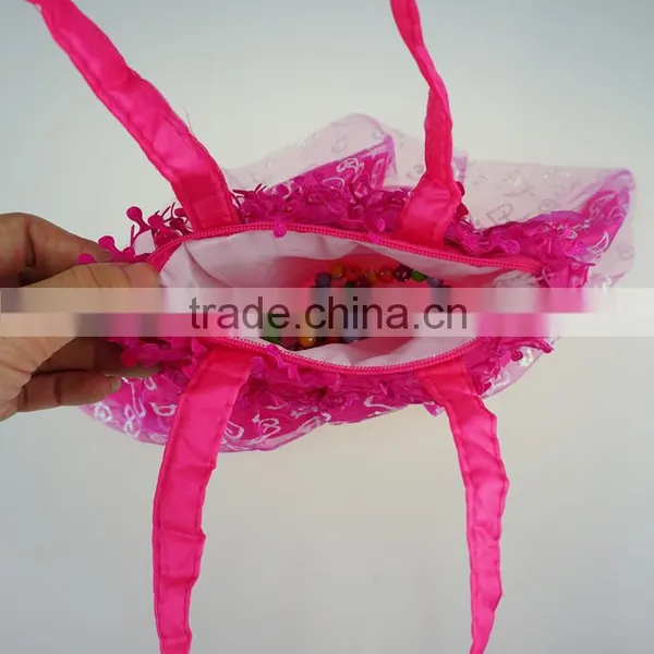 Fancy Dress Shape Pouch Bags Lace Handbag for Kids photo-2