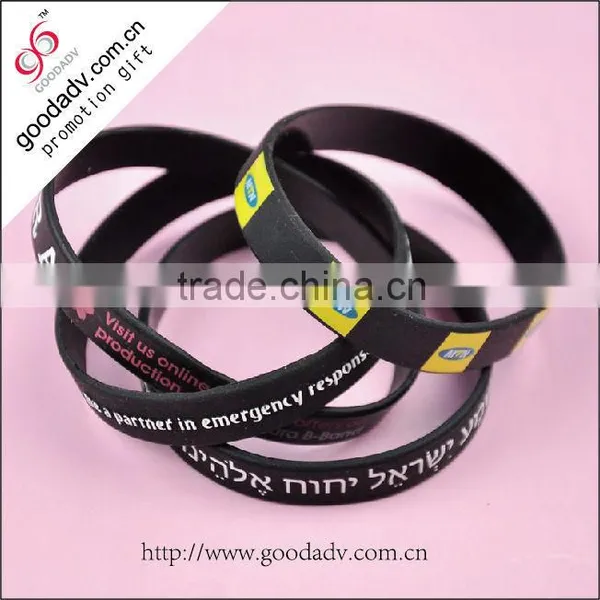 Waterproof Tag Custom Mixture Thin Silicone Bracelets With Logo photo-6