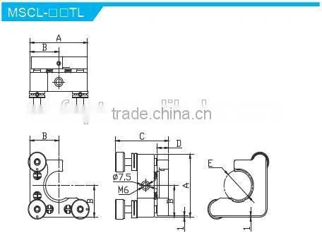 MSCL-3TL/Height of Center Height 50mm/high Precision Kinematic C Type Mounts With 2 Adjusters With Lock/kinematic Mount photo-2