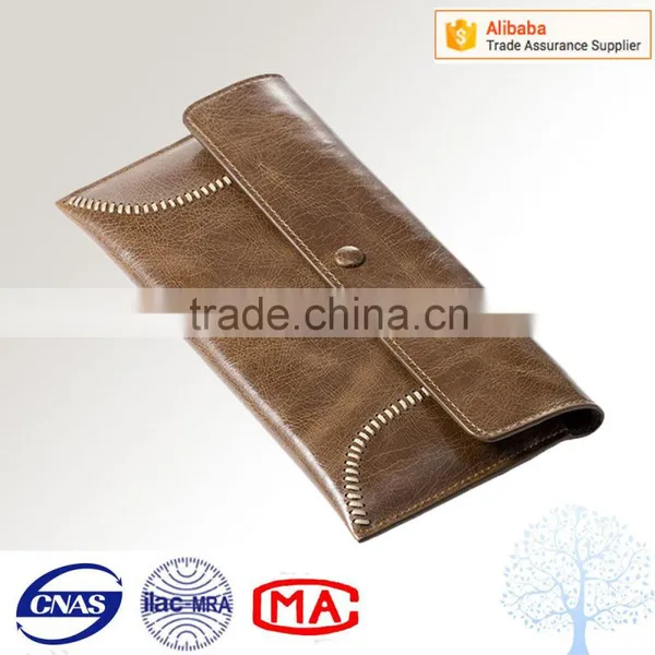 Vintage Hadnmade Wallets Leather Sample With Inside Zipper Money Bag photo-3