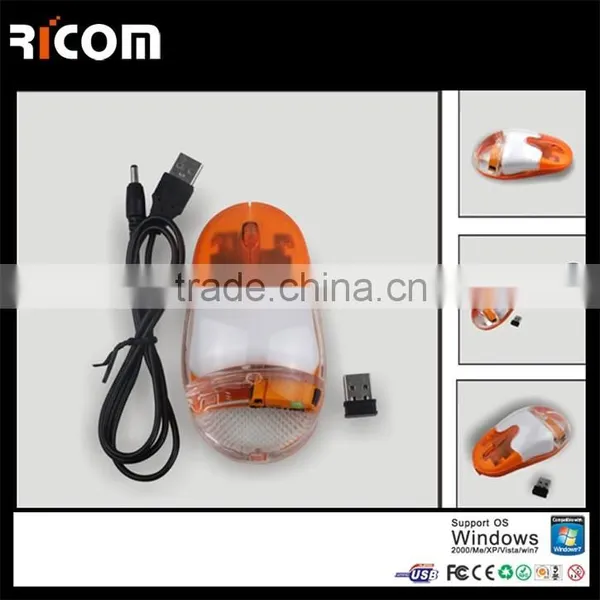 2.4GHZ Wireless USB Optical Computer Mouse Liquid Mouse photo-5
