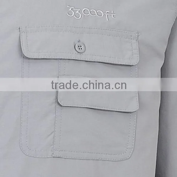 Long Sleeve Men Woven Shirt(3M15B62) photo-4