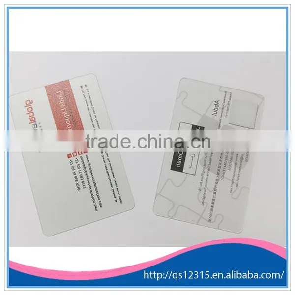 4 Color Offset Printing Customized Printed Transparent Plastic Pvc Business Card photo-4