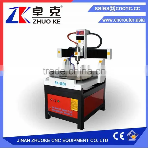 Discount Price Small 4 Axis Metal CNC Router Machine ZK-6060 With 2.2KW Water Cooling Spindle&Stepper Motor photo-2