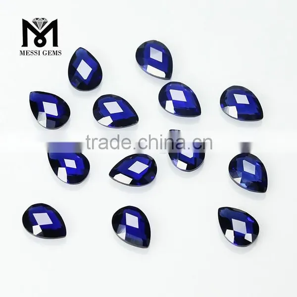 Double Briolette Faceted Pear Shape 5 x 7 mm 34# Corundum Sapphires photo-3