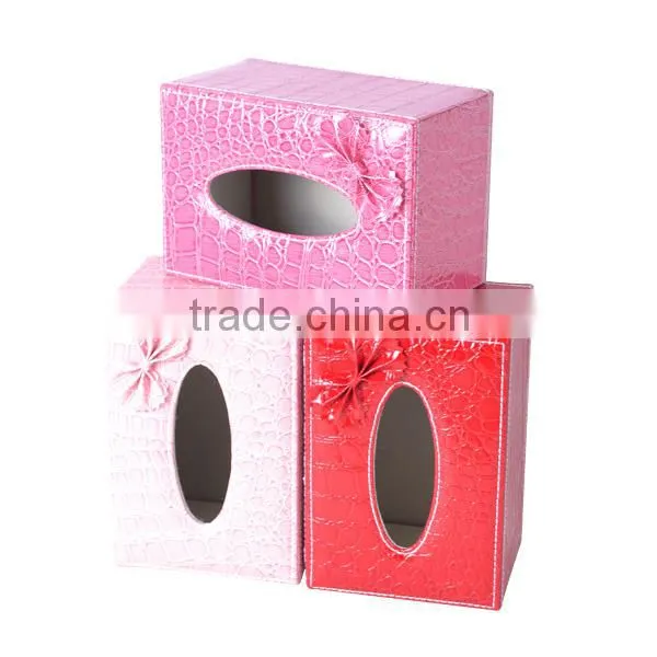 Luxury Leather Rectangular Tissue Box Cover photo-5