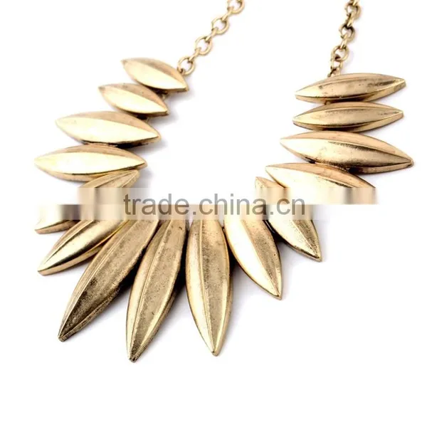 OEM/ODM Manufacture 2016 Vintage Leaf Pendant Necklace photo-3