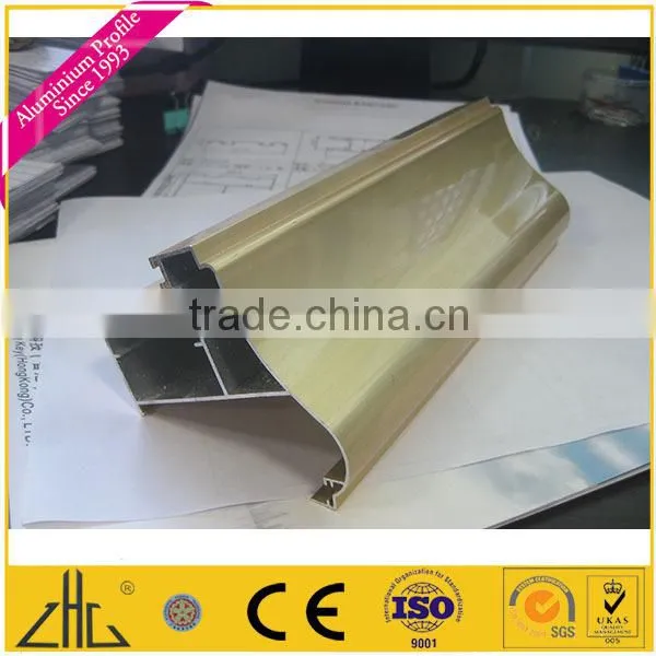 Wow!!! Electrophoresis Champagne, Pure White, Black Aluminium Profile Hollow Section / Wood Color Electrophoresis Aluminium Pipe photo-3