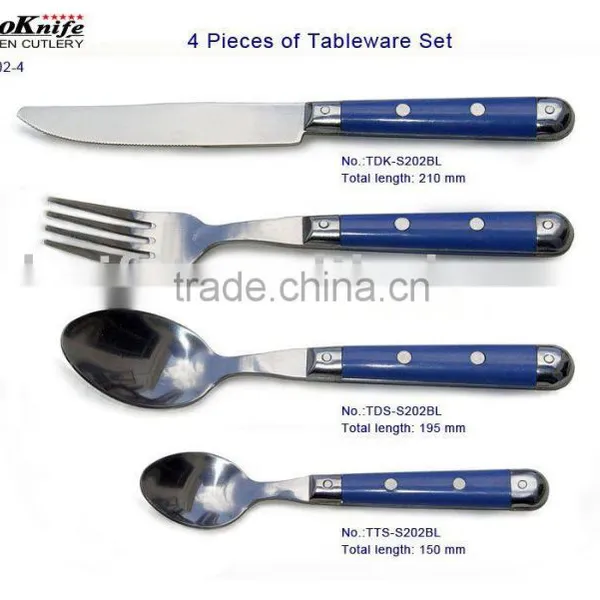 4PCS Coloured Flatware Set European flatware set