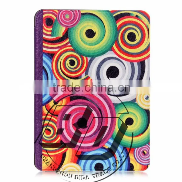 Fashionable Popular Painting Gallery Mutipatterns Cover Case For New Kindle 2014/kindle6/kindle Touch Tablet Case