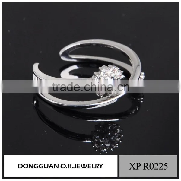 Hot Sale Handmade Engagement CZ Ring 925 Silver With Rhodium Plated Jewelry Wholesale photo-3