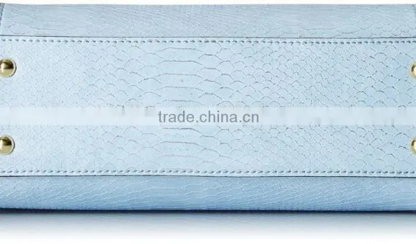European Style Snake Skin PU Leather Tote Hand Bag Women Bags Fashion 2016 photo-3