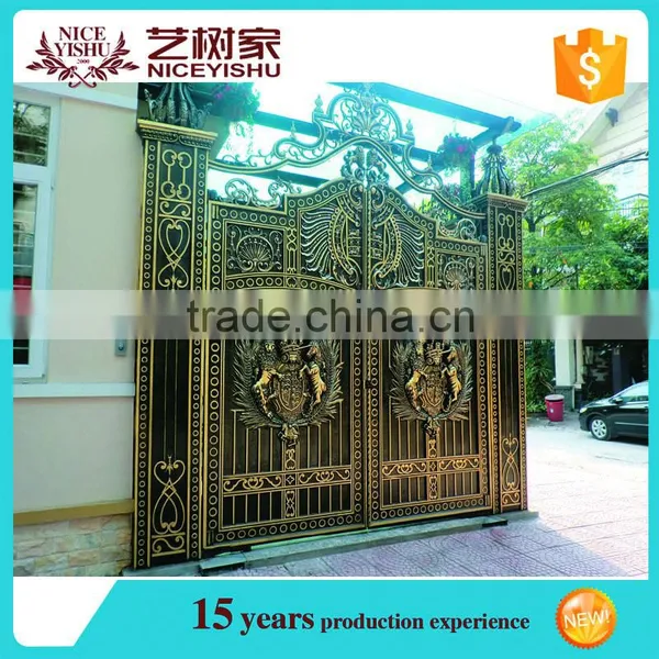 Decorative Wrought Iron Gates,double Wrought Iron Gates,backyard Iron Gate photo-5