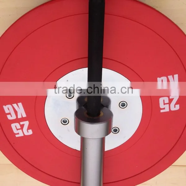 Competition Olympic Rubber Barbell Plates With Olympic Barbell Package Set photo-2