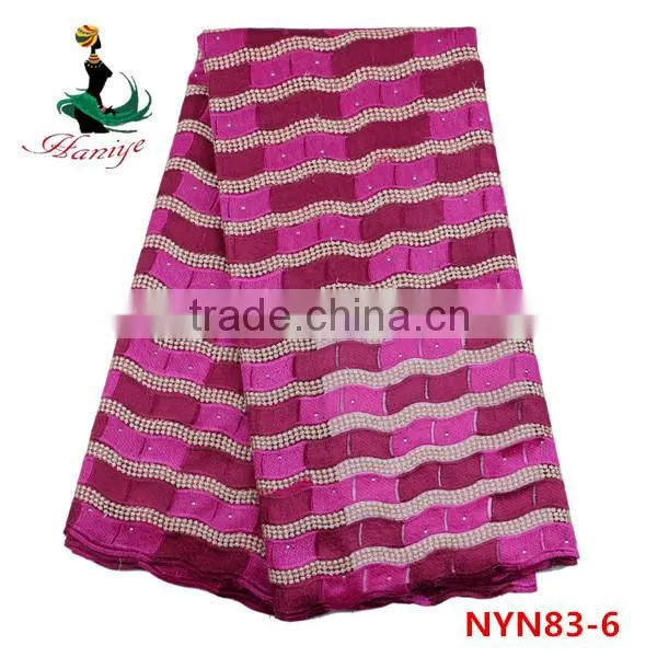 2016 Haniye New Design Tulle Lace Fabric Tulle Lace Fabric Wholesale for Clothes/NYN83 photo-5