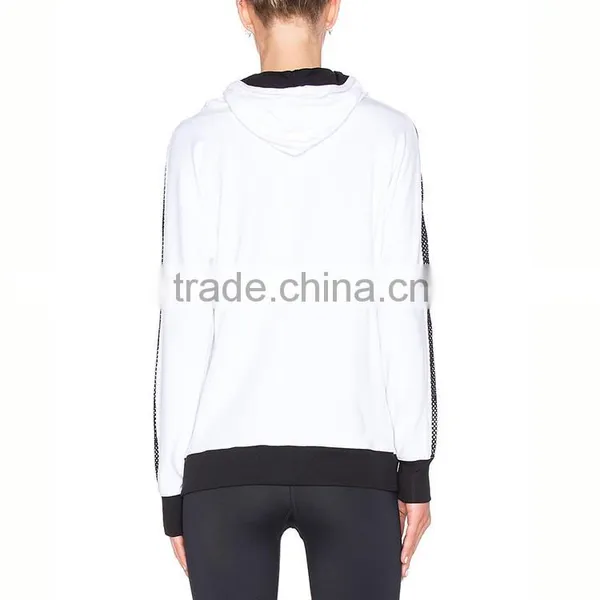 Tops Tennic Baseball Running Long Sleeve White Polyester Dry Fit Woman Sports Hoody photo-4