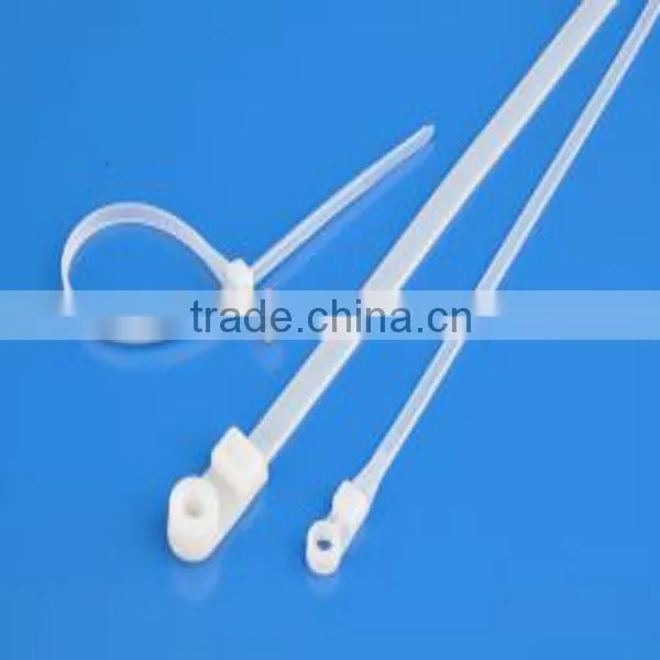 10 Years Exporter Nylon 66 Black & White 50Lbs Mountable Head Cable Tie photo-3