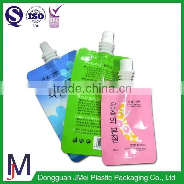 China Most Selling Product in Liquid Spout Pout Bag, Stand up Pouch With Straw photo-3