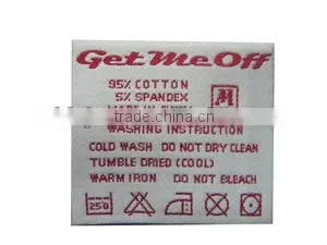 Woven Fabric Washable Clothing Labels