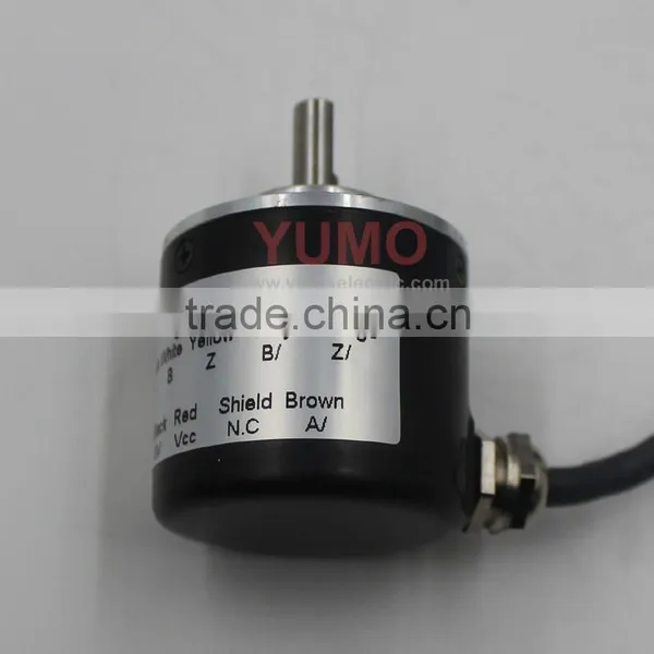 YUMO ISC3806 360PPR 5V YUMO ISC3806 500PPR 5V CNC System Solid Shaft Encoder Optical Price Incremental Rotary Encoder photo-4