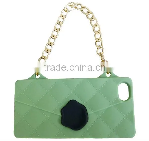 Silicone Handbag Studded Case for IPhone 4 photo-2