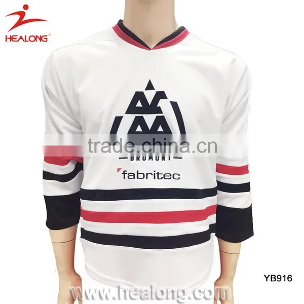 Mens 2016 Hot Sale Custom Embroidery Logo Unique International Hockey Jersey Shirts Wears Nhl photo-6