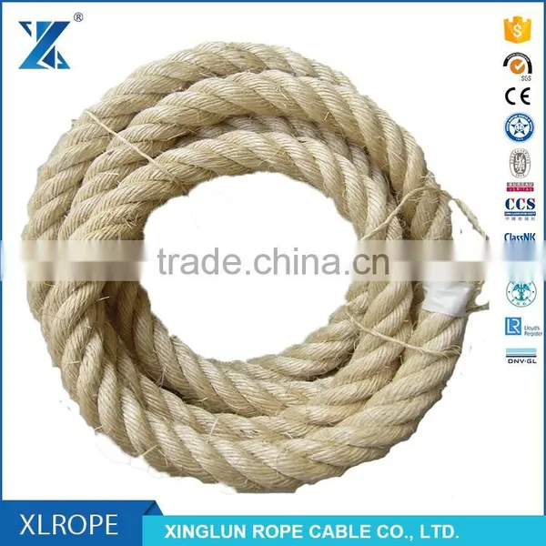 3 Strand Natural Sisal Fiber Rope Helicopter Anti Slip Network photo-2