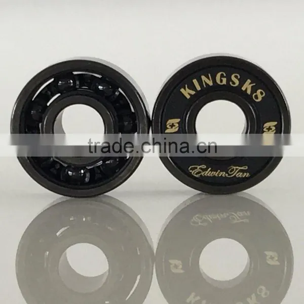 Skateboard Bearings Manufacturer of Kingsk8 Black Si3N4 Ceramic Ball Skateboard Bearings photo-3