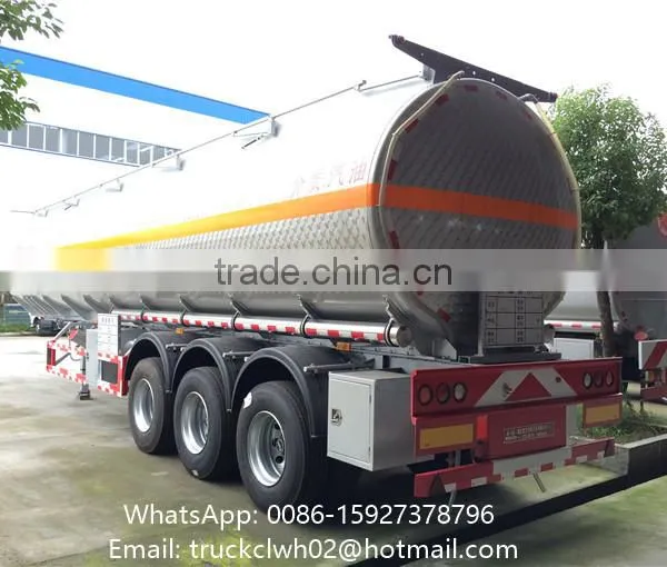 45m3 50m3 Oil Tank Semi Trailer Aluminum Tanker Trailer photo-2
