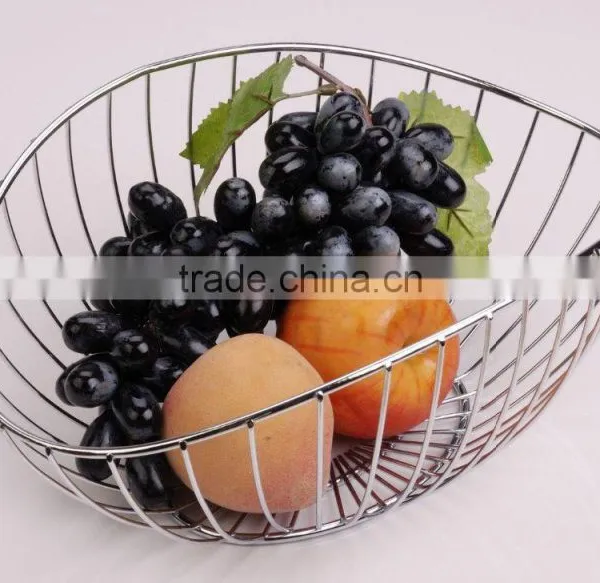 Metal Wire Fruit Basket,Kitchen Metal Fruit Rack Roundness Shape photo-2