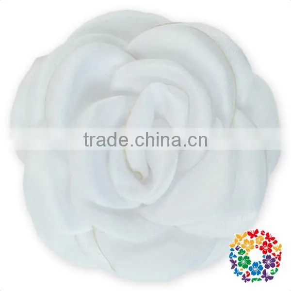 Beautiful Posh Decorative Handmade Fabric Poney Flowers for Dresses and Headband photo-6