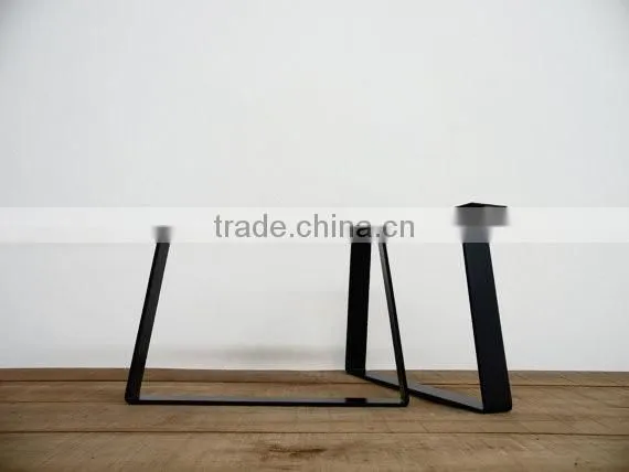 2017 Hot New Products Thin Steel Black Metal Bench Leg With Wood Table photo-4