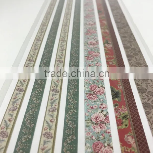 Retro Glitter Sticky Border, Retro Fashion Sticky Border, Rustic Style Glitter Border Sticker photo-3