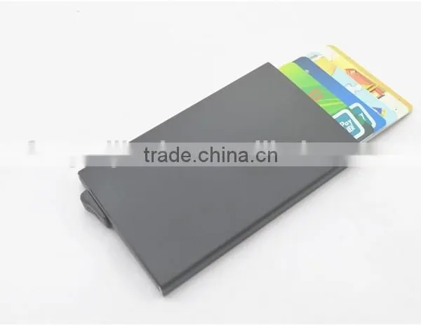 Slim Aluminum Credit Card Holder Metal RFID Protector Wallet photo-6